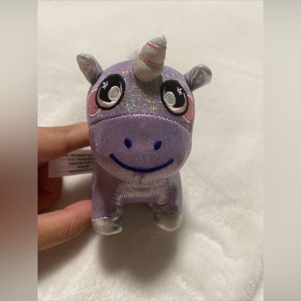 Squeezamals Unicorn Pegasus PLUSH - Soft Purple Sparkle Stuffed Animal